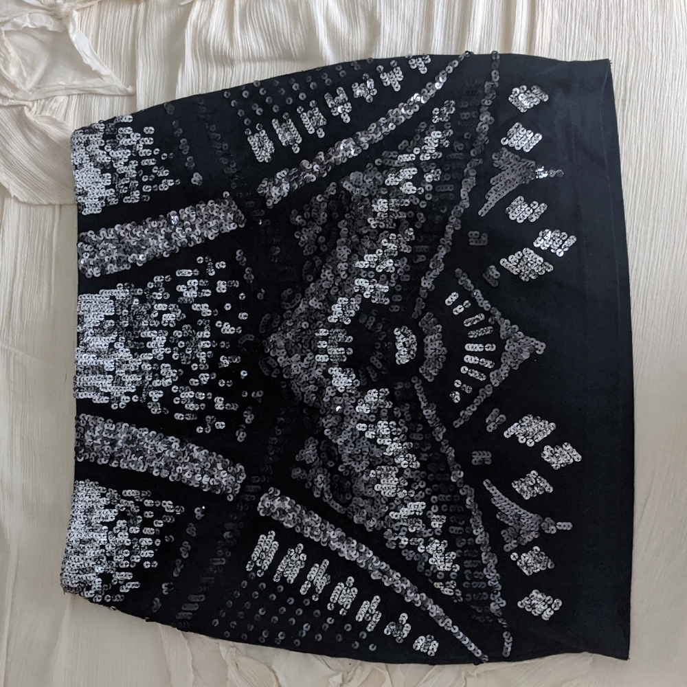 Express Sequinned Mini Skirt